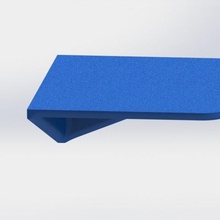 corner shelf without support home ledge shelves basics bracket brackets 3d print model - Mito3D