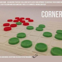 corners strategic board game games toy strategy printable fun easy print play learn draughts chess all inclusive 3d 3d print model - Mito3D