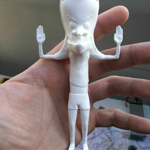 Cornholio Beavis kıç kafa bunghole popo baş mtv modeller 3D print model - Mito3D