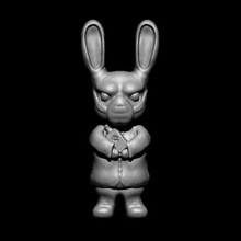 corona rabbit medi-buyer art virus eastern easter dog animal pet funny cute bunny science scientist fantasy 3d print model - Mito3D