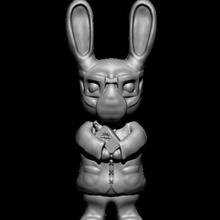 corona scientist rabbit art covid covid-19 solution fantasy science bunny cute funny pet animal dog easter eastern virus 3d print model - Mito3D