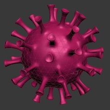 couronne virus 3d print model - Mito3D