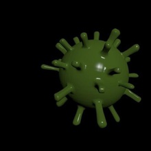 corona vírus e bactérias vários coroa de flores coronavírus covid-19 dos desenhos animados 3d print model - Mito3D