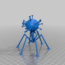 corona virus batteriofagi piedi art sculture 3d print model - Mito3D