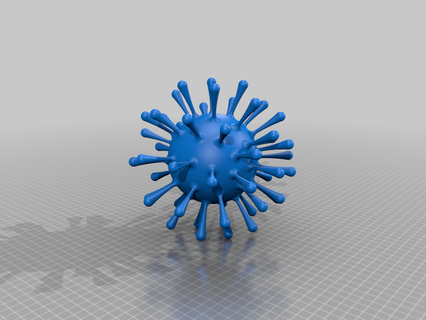 coroa vírus covid 19 coronavírus 3d impressão 3d print model - Mito3D