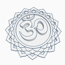 koronal çakra - sahasrara sanat enerji Hintçe Hinduizm meditasyon corona taç pate 3d print model - Mito3D