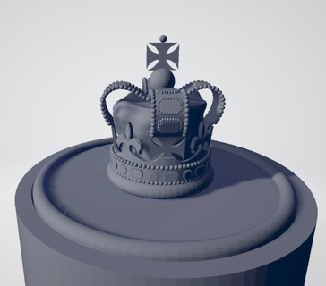 coronación té caddie bote Rey Charles iii azúcar 3d print model - Mito3D