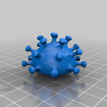coronavirus estrusore cappello cilindro corona virus covid 19 pomello 3d_printer_accessories 3d print model - Mito3D