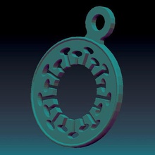 coronavirus keychain jewelry 3d print model - Mito3D