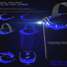 coronavírus máscara protetora covid-19 - modelo 3d de impressão gadget protetor proteger prevenção covid 19 covid19 3d print model - Mito3D