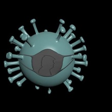 Corona-Virus schützt gegen trump Kunst coronavirus virus covid Bakterien donald 3d print model - Mito3D