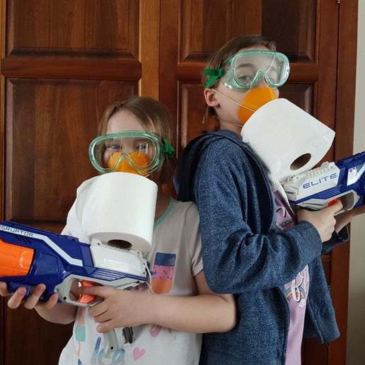 coronavirus carta igienica maschera per bambini strumento strumenti 3D print model - Mito3D