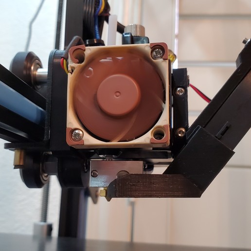 düzeltilmiş 5015 fan montaj standart olmayan Volkan ısı bloğu nozzle aracı 3d yazıcı ekstruder kanalı 3D print model - Mito3D