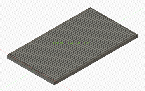 gewellt Blatt Metall Vorlage Dach Aluminium Kupfer Dächer Abdeckungen Startseite Mantel 3d print model - Mito3D