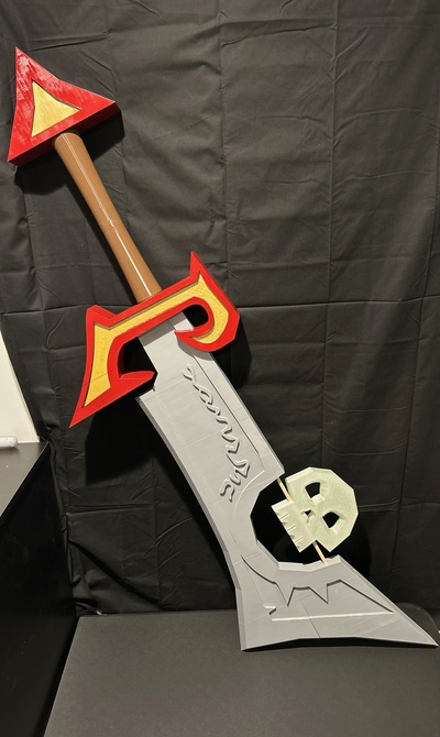 corrompu porte cendres épée monde of warcraft cosplay afficher arme fantaisie jouet 3d print model - Mito3D