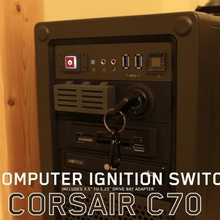 corsair c70 ignition key gadget adapter case computer diy drive electronics mods panel 3d print model - Mito3D