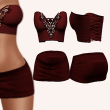 corset skirt complete outfit sexy bra hot girl top shirt dress 3d print model - Mito3D