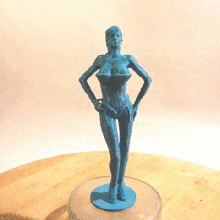 corsé de la estatua art decoración el manga 3d print model - Mito3D