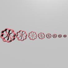 Cortador arcilla polimerica çiçek moda kurabiye kesiciler kesici kil polimerik 3d print model - Mito3D