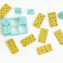cortador bolacha domin - cookie cutter domino tool brinquedo toy pieces 3d print model - Mito3D