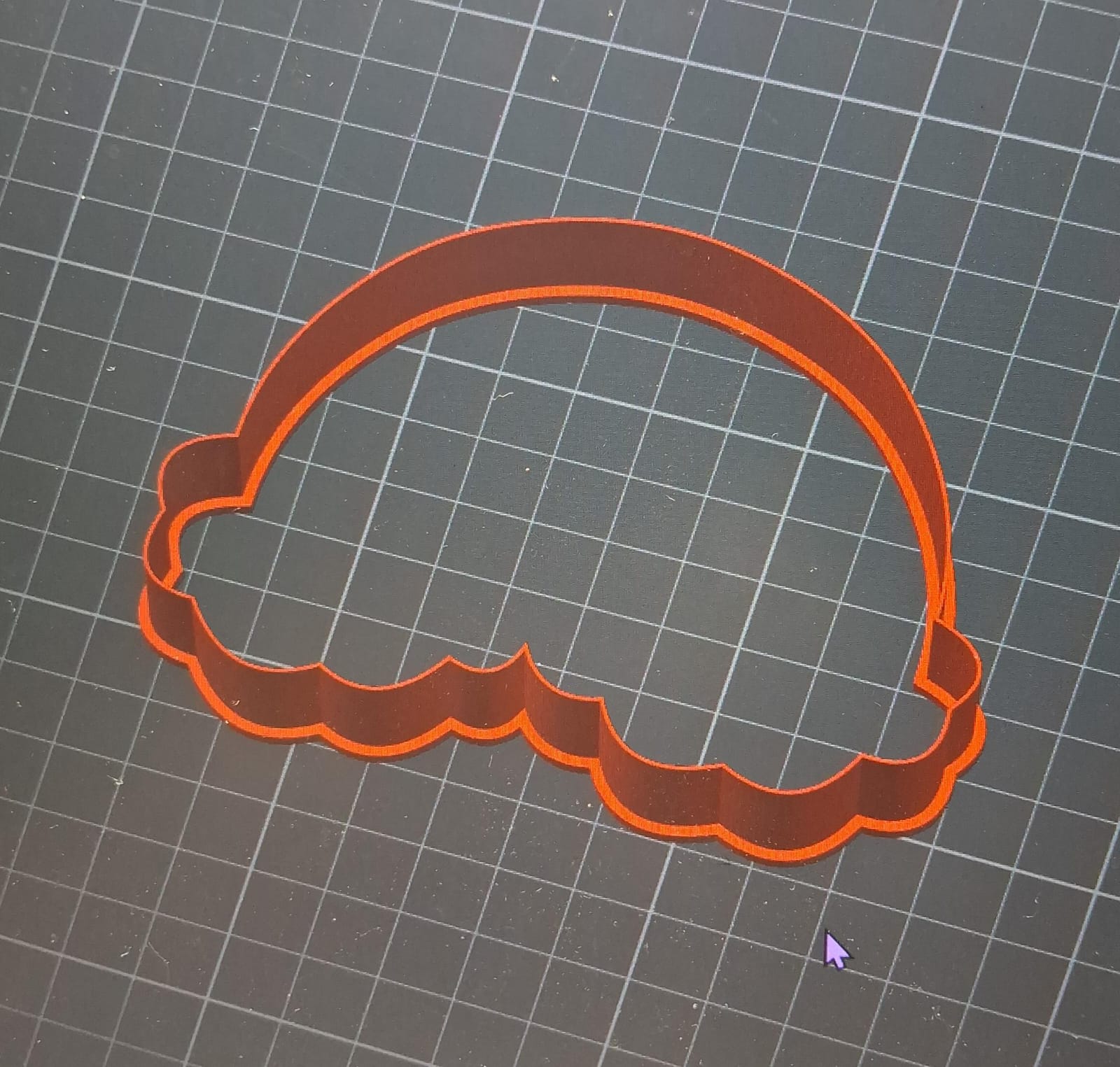 cortador arcoiris y nuvens 4 polegadas ferramentas galletas fundente pasteleria reposteria 3D print model - Mito3D