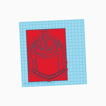 cortador galleta dama roja fortnite red knight de cookie jogo cavaleiro vermelho juego a arte 3d print model - Mito3D