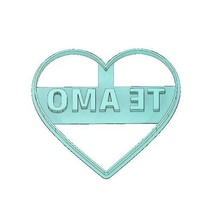 cortador galletas corazon amo 14 febbraio san valentin attrezzo amor 3d print model - Mito3D