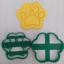 cortador galletas Huella perro cookie cão pegada biscoito carimbo cortante pata impressão cachorro 3d print model - Mito3D