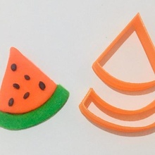 cortador melancia cookie cutter watermelon american past 3d print model - Mito3D