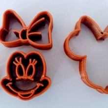 cortador minnie biscoito fondant massas biscuit minie 3d print model - Mito3D