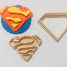 cortador super homem cookie cutter superman cortadores 3d print model - Mito3D
