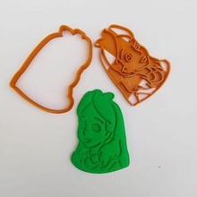 cortante alicia en el genitori las maravillas biscotto taglierina Paese delle meraviglie cortador galleta 3d print model - Mito3D