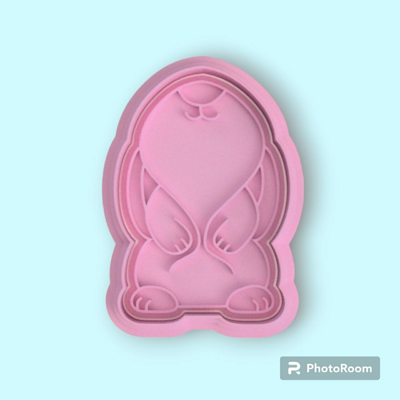 cortante conejo cute bunny cookie cutter easter pascuas galletas festividad rabbit 3D print model - Mito3D