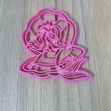 cortante cortador de ariel a arte cookie galletitas corta galletas sirenita 3d print model - Mito3D