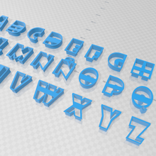 cortante galletas abecedario casa alfabeto cortantes i cookie cutter 3d print model - Mito3D