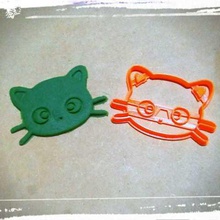 cortante galletas gato cat cookies cutter home Gesicht 3d print model - Mito3D