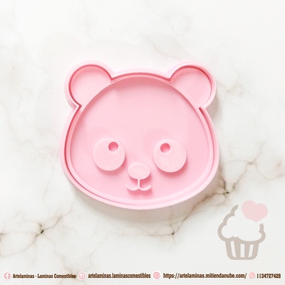 cortante para galleta oso panda kesici galletita kurabiye orman hayvanlar cara 3d print model - Mito3D