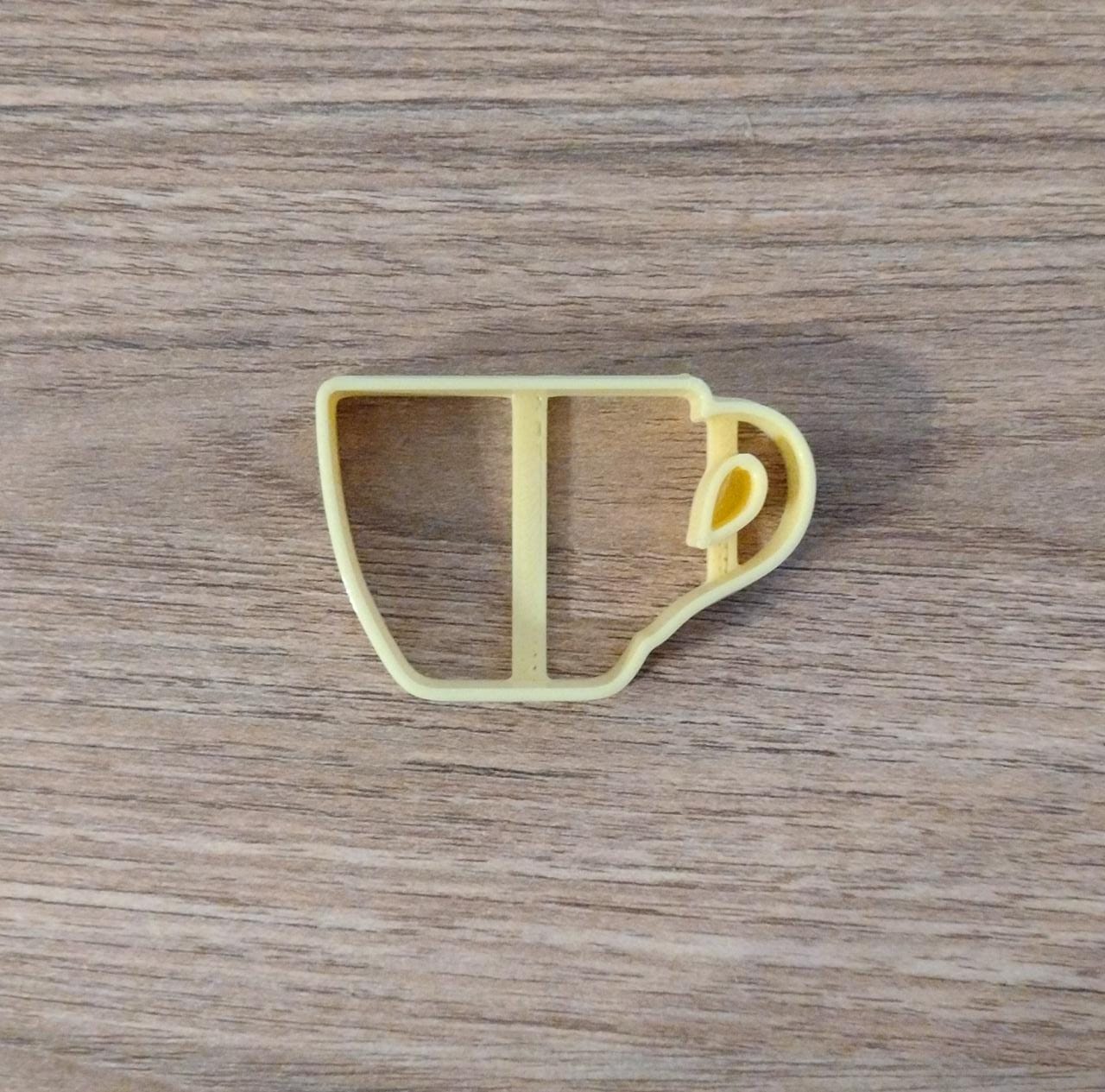 cortante taza cortador Galleta galletas masa fondant arcilla porcelana gratis 3D print model - Mito3D
