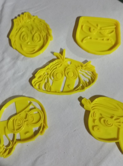 cortantes intensamente cara casa galletas 3d print model - Mito3D