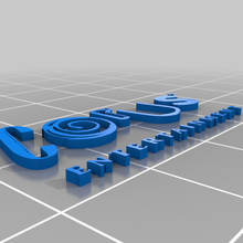 Korus Unterhaltung Logo 3d print model - Mito3D