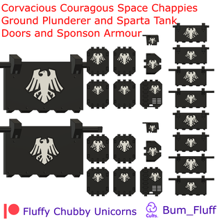 corvacious couragous space chappies ground plunderer sparta tank doors hatches armour war hammer 42k vehicles chubby unicorn feral pig hunting animal swirlbreeze angry bulldozer sky scraper spartan 28mm tabletop gaming 30k horus heresy raven guard 3d print model - Mito3D