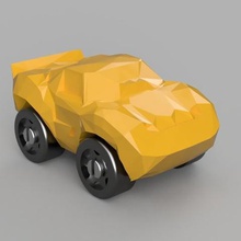 corvette duplo compatible juego coche lego juguetes de construcción 3d print model - Mito3D