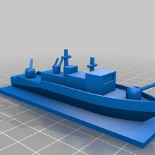 korvet tank savaşı 1300 5mm tekne ww2 oyuncak 3d print model - Mito3D