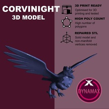 corvinight gigantamax - pokemon juego espada el escudo corviknight gigamax dynamax 3d print model - Mito3D