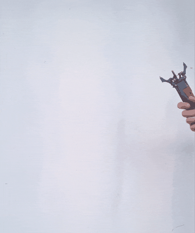 cuervo espada plegable deshonrado amnra inspirado diseño 2 apuntalar 3d print model - Mito3D