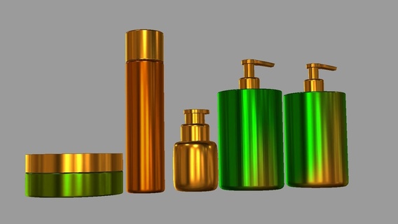 kosmetisch Behälter Behälter Kosmetika bilden bilden Behälter kosmetisch Behälter Behälter Kosmetika bilden bilden Behälter 3d print model - Mito3D