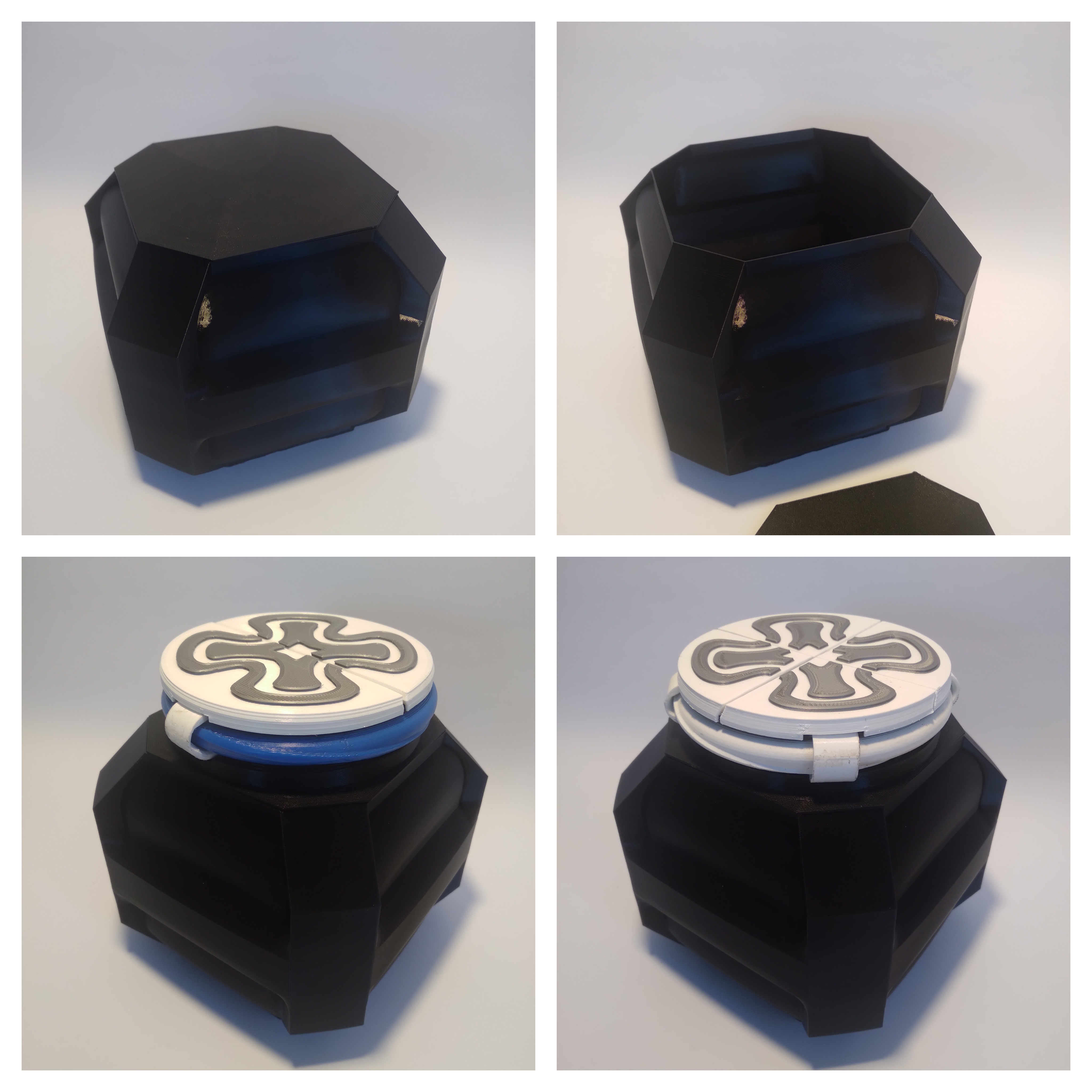 cósmico caja conteiner adaptador tapa 3D print model - Mito3D