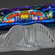cosmic meadow stage edc festival 3d print model - Mito3D