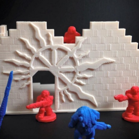cosmopolis ruins preview 18mm scale game 3D print model - Mito3D