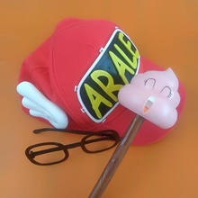 Kostüm oyunu arale unchi bok Kaka pembe çökme doktor kostüm Akira toriyama Gözlük kanatlar şapka 3d print model - Mito3D